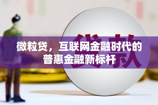 沁源微粒贷，互联网金融时代的普惠金融新标杆