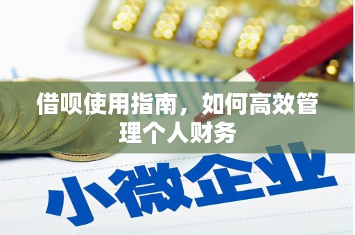 沁源借呗使用指南，如何高效管理个人财务