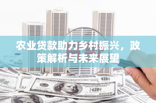 沁源农业贷款助力乡村振兴，政策解析与未来展望