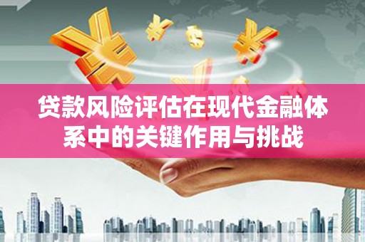 沁源贷款风险评估在现代金融体系中的关键作用与挑战