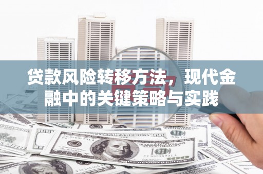 沁源贷款风险转移方法，现代金融中的关键策略与实践
