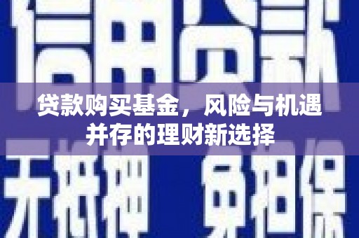 沁源贷款购买基金，风险与机遇并存的理财新选择
