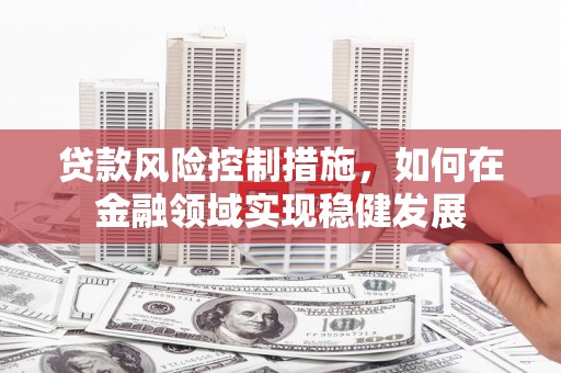 沁源贷款风险控制措施，如何在金融领域实现稳健发展