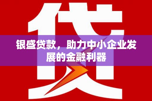 沁源银盛贷款，助力中小企业发展的金融利器