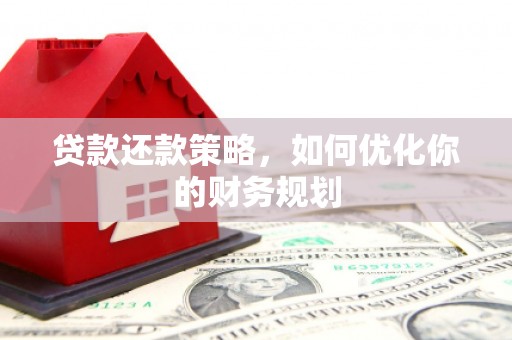 沁源贷款还款策略，如何优化你的财务规划