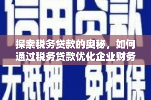 沁源探索税务贷款的奥秘，如何通过税务贷款优化企业财务