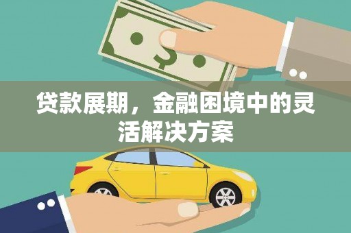 沁源贷款展期，金融困境中的灵活解决方案