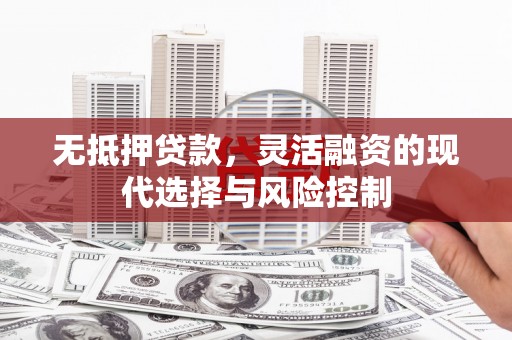 沁源无抵押贷款，灵活融资的现代选择与风险控制
