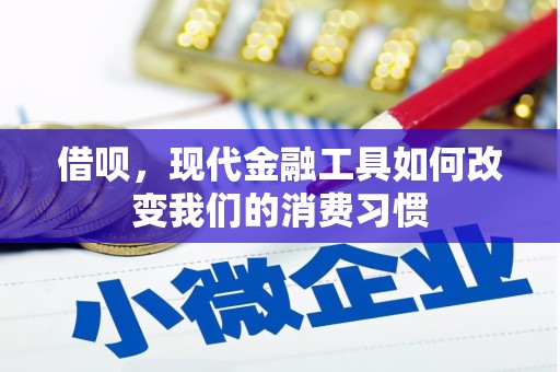 沁源借呗，现代金融工具如何改变我们的消费习惯