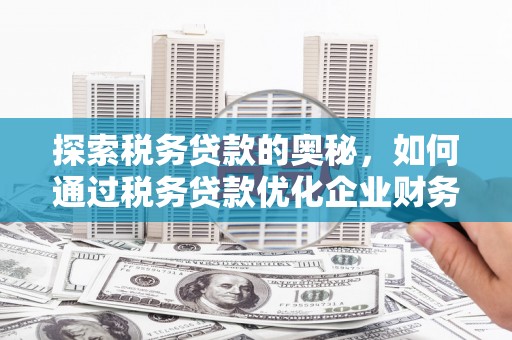 沁源探索税务贷款的奥秘，如何通过税务贷款优化企业财务