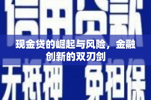 沁源现金贷的崛起与风险，金融创新的双刃剑