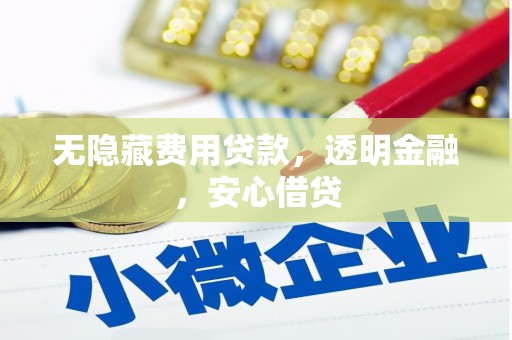 沁源无隐藏费用贷款，透明金融，安心借贷