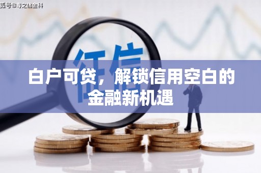 沁源白户可贷，解锁信用空白的金融新机遇