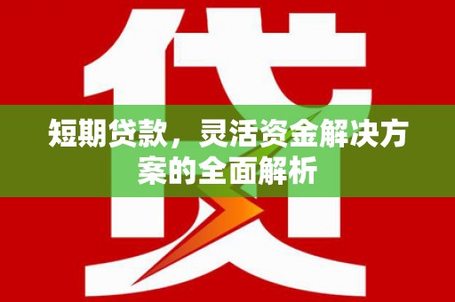 沁源短期贷款，灵活资金解决方案的全面解析