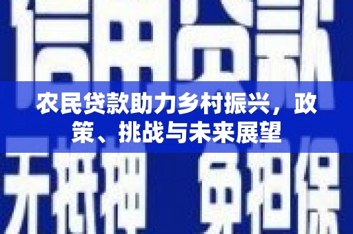 沁源农民贷款助力乡村振兴，政策、挑战与未来展望