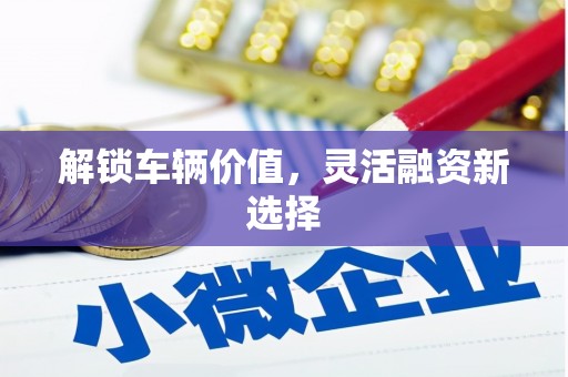沁源解锁车辆价值，灵活融资新选择
