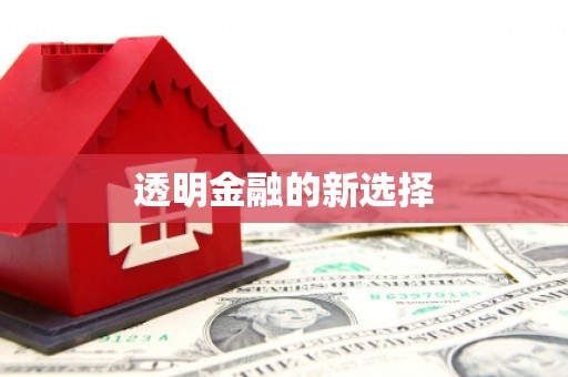 沁源透明金融的新选择