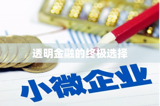 沁源透明金融的终极选择